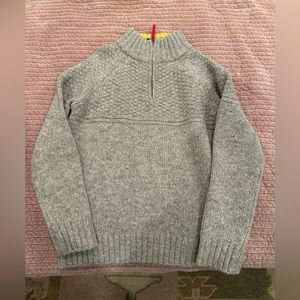 Boys Boden Quarter Zip Sweater